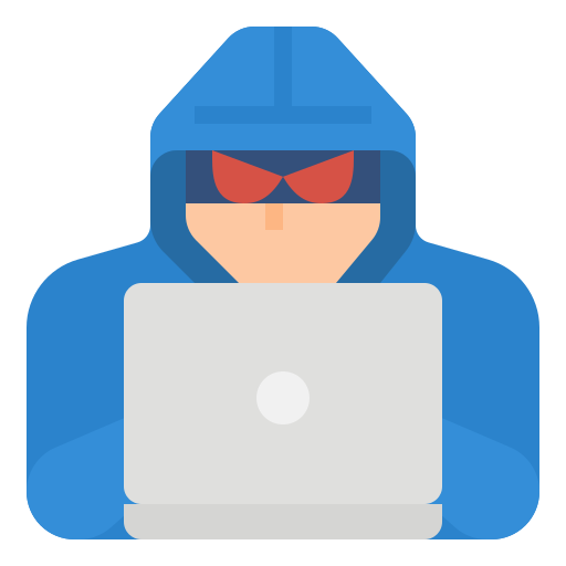 Hacker Aphiradee (monkik) Flat icon