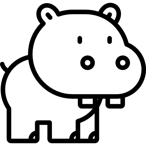 Hippopotamus Special Lineal icon