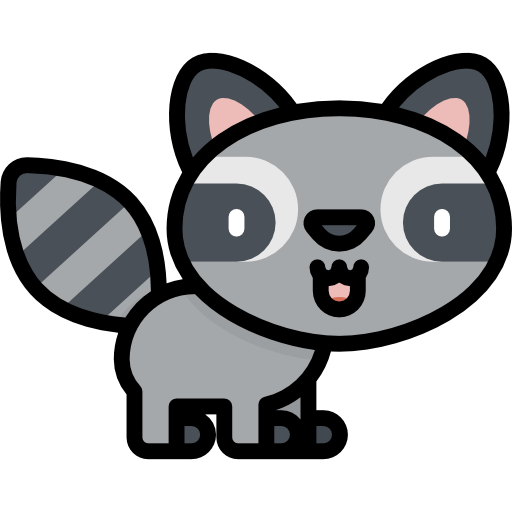 Racoon Special Lineal color icon