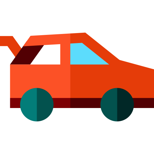 coche Basic Straight Flat icono