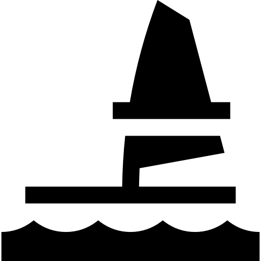 windsurfen Basic Straight Filled icon