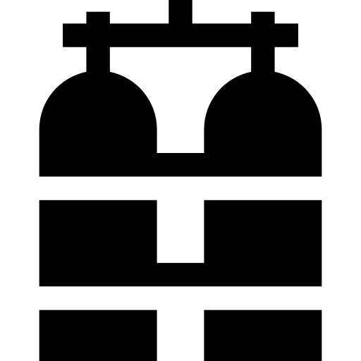 sauerstofftank Basic Straight Filled icon