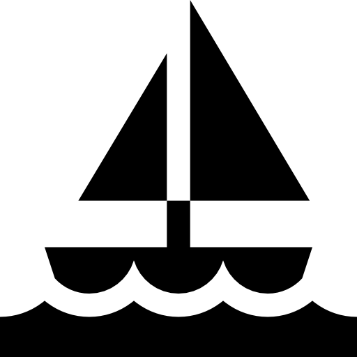 barca a vela Basic Straight Filled icona