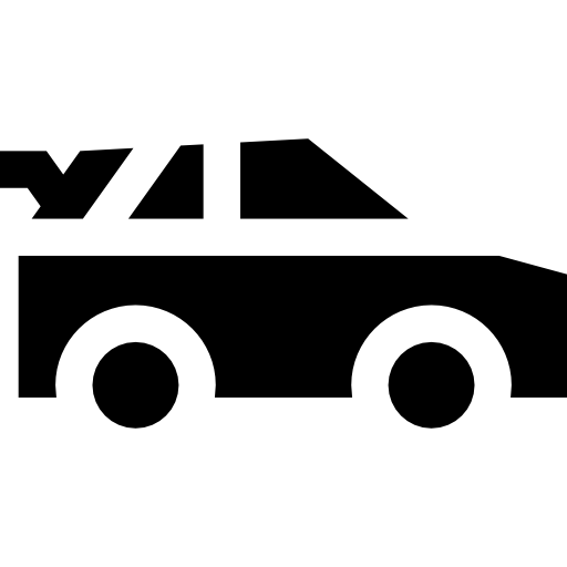 samochód Basic Straight Filled ikona