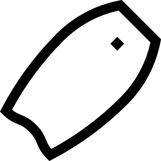 bodyboard Basic Straight Lineal icon