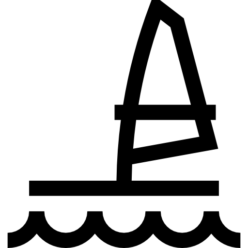 windsurfen Basic Straight Lineal icon