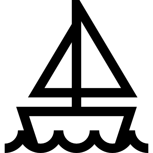 Sailboat Basic Straight Lineal icon