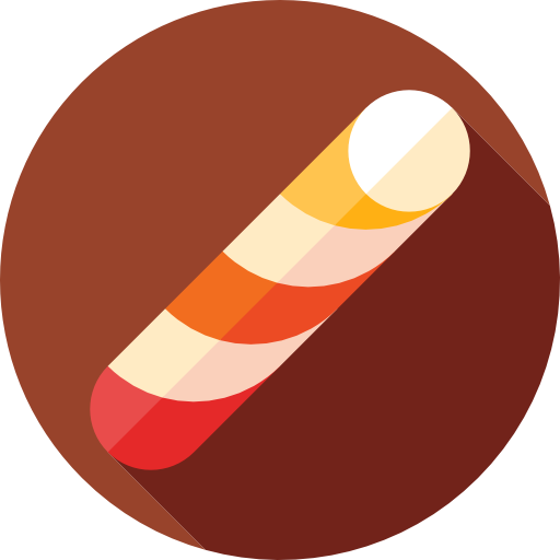 Candy stick Flat Circular Flat icon