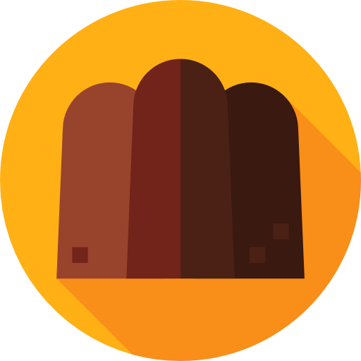 Chocolate Flat Circular Flat icon