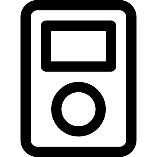 ipod Basic Rounded Lineal icono