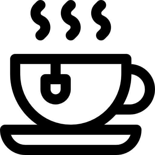 xícara de chá Basic Rounded Lineal Ícone