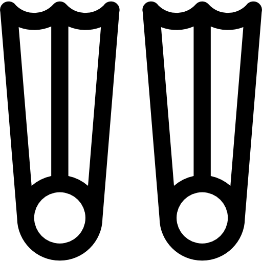 足ひれ Basic Rounded Lineal icon