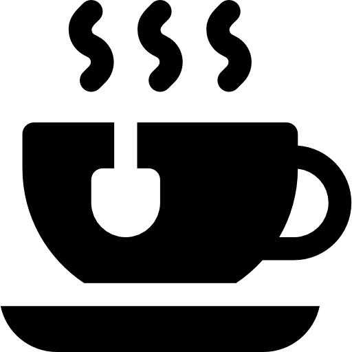 xícara de chá Basic Rounded Filled Ícone