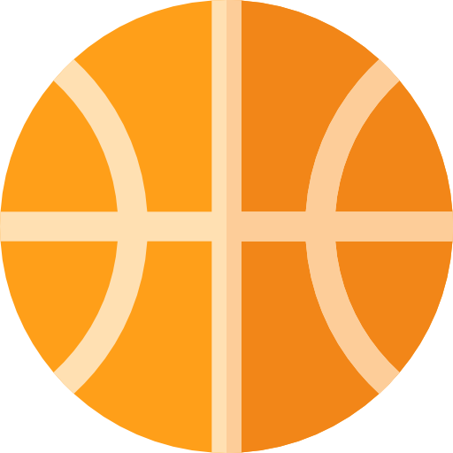 basquetebol Basic Rounded Flat Ícone