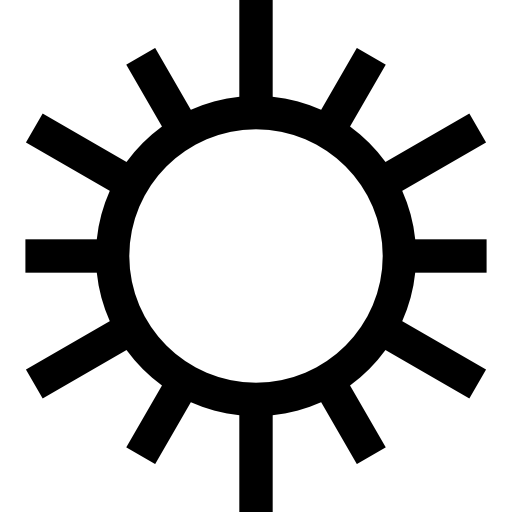 太陽 Basic Straight Lineal icon