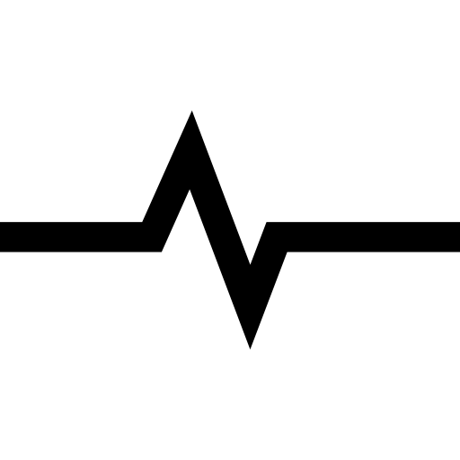 hartslag Basic Straight Lineal icoon