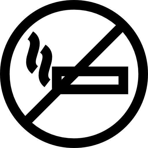 niet roken Basic Straight Lineal icoon
