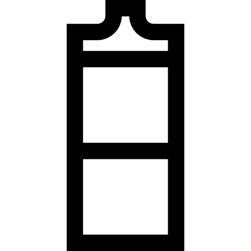 fles Basic Straight Lineal icoon