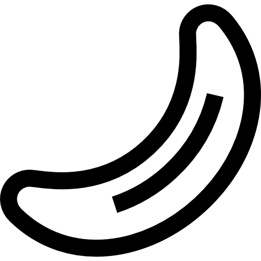 Banana Basic Straight Lineal icon