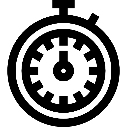 chronomètre Basic Straight Lineal Icône