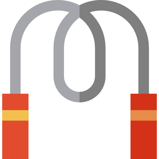Jump rope Basic Straight Flat icon