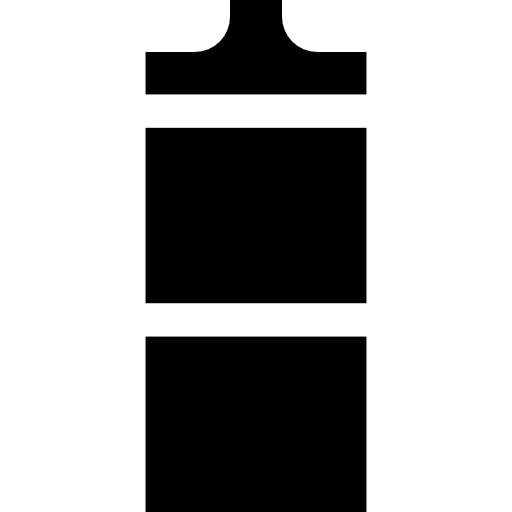 botella Basic Straight Filled icono