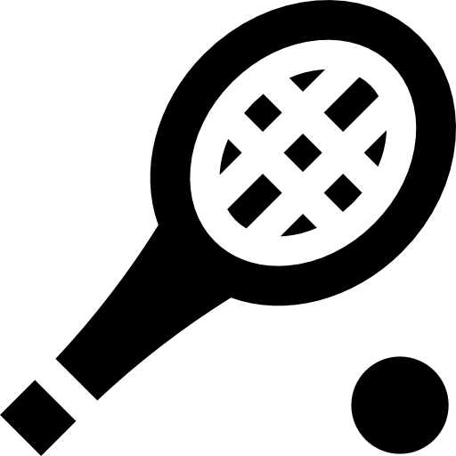 tennis Basic Straight Filled icon