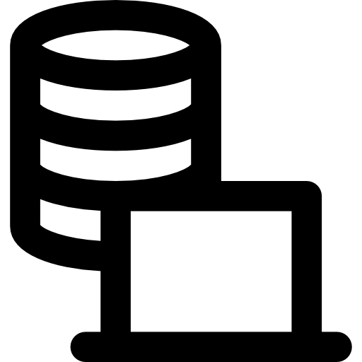 armazenamento de dados Basic Rounded Lineal Ícone