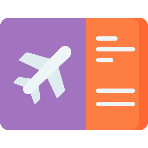 Airplane ticket Special Flat icon