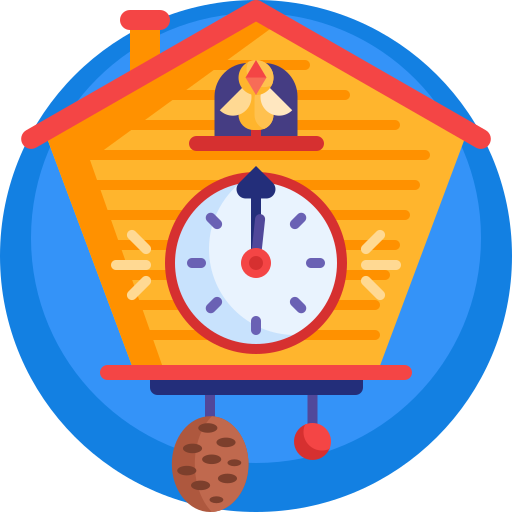 reloj cucú Detailed Flat Circular Flat icono