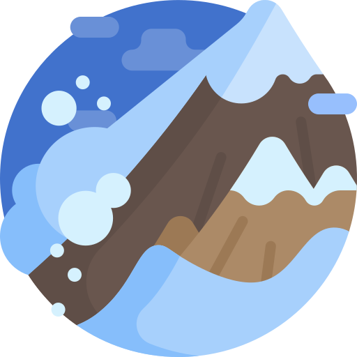 눈사태 Detailed Flat Circular Flat icon
