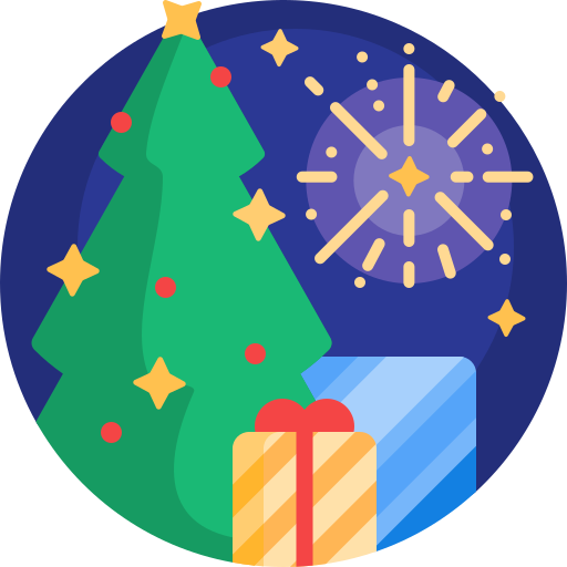 クリスマスツリー Detailed Flat Circular Flat icon