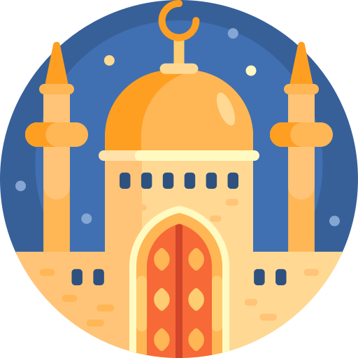 moskee Detailed Flat Circular Flat icoon