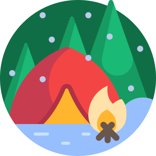 텐트 Detailed Flat Circular Flat icon