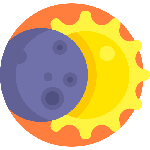 eclipse Detailed Flat Circular Flat icono