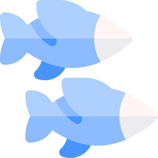 vliegende vis Basic Rounded Flat icoon