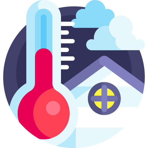 Room temperature Detailed Flat Circular Flat icon