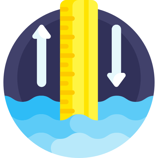 Water level Detailed Flat Circular Flat icon