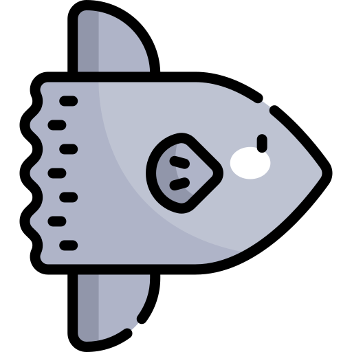 sunfish Kawaii Lineal color Ícone