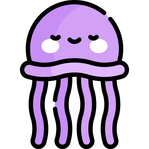 Jellyfish Kawaii Lineal color icon