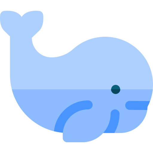 Sperm whale Basic Rounded Flat icon