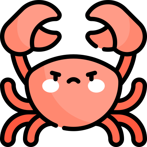 Crab Kawaii Lineal color icon