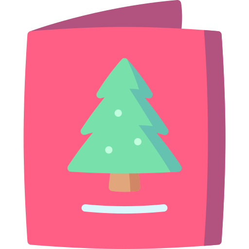 weihnachtskarte Special Flat icon