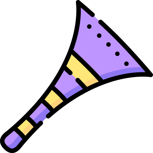 partij trompetten Special Lineal color icoon