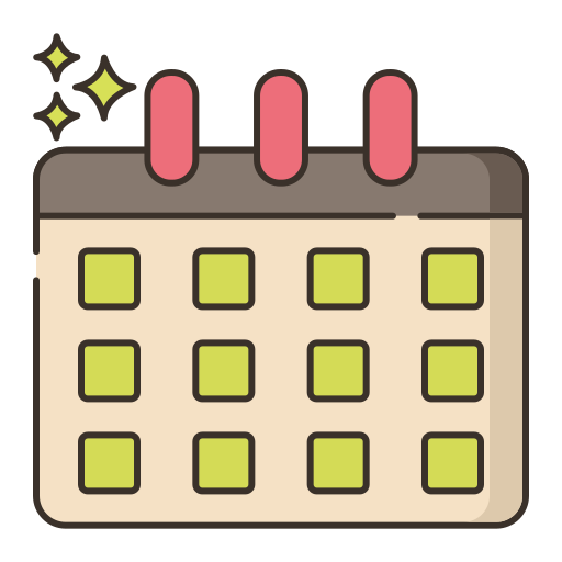 calendario Flaticons Lineal Color icono