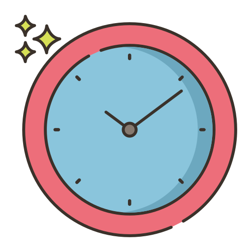 Wall clock Flaticons Lineal Color icon