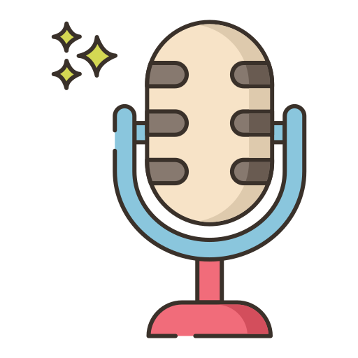 mikrofon Flaticons Lineal Color ikona