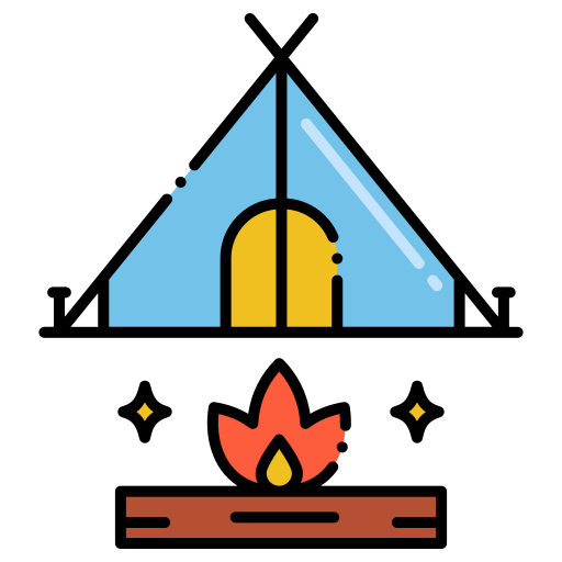 lagerfeuer Flaticons Lineal Color icon