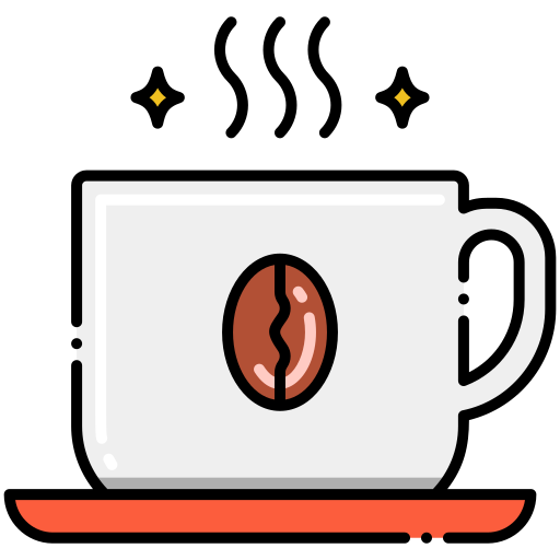 café quente Flaticons Lineal Color Ícone