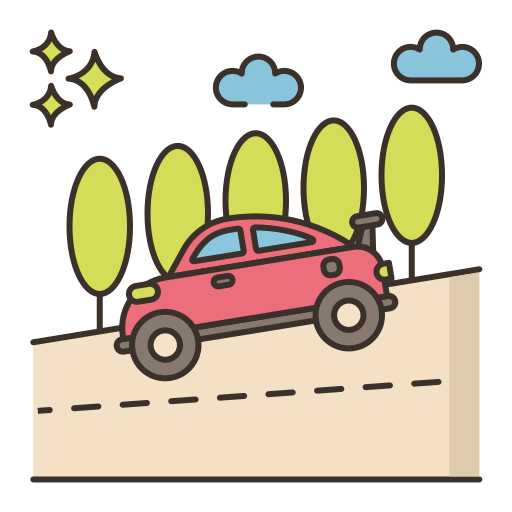 Road Flaticons Lineal Color icon